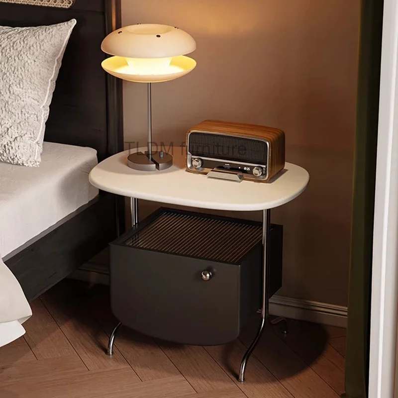 Nightstand French Cream Style Glass Minimalist Bedroom Creative Storage Bedside Table Stainless Steel Legs Furniture WKNS
Nightstand French Cream Style Glass Minimalist Bedroom Creative Storage Bedside Table Stainless Steel Legs Furniture WKNS