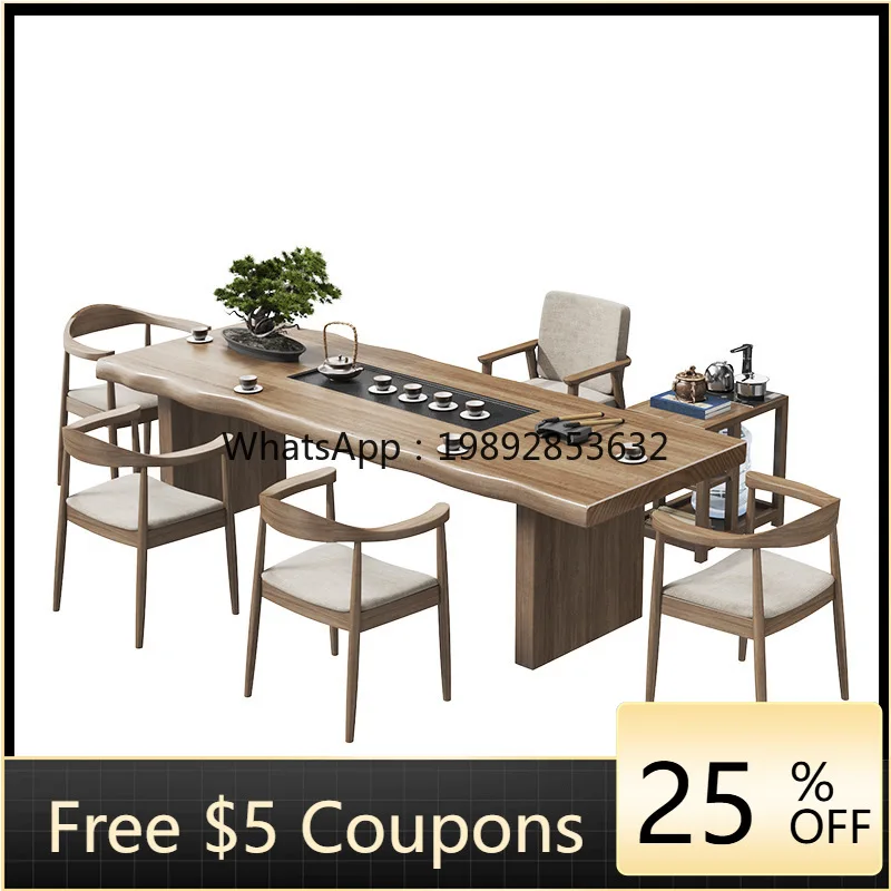 YFY Office Solid Wood Large Board Kung Fu Home Use Solid Wood Tea Brewing Table and Chairs
YFY Office Solid Wood Large Board Kung Fu Home Use Solid Wood Tea Brewing Table and Chairs