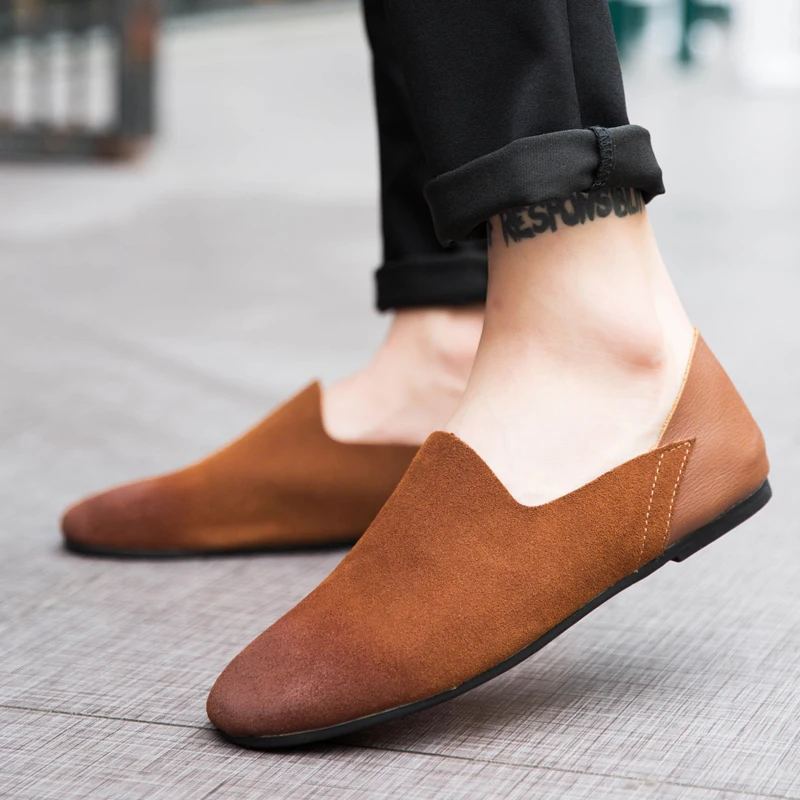 Summer Breathable Driving Men's Bean Shoes Casual Social DD Shoes Versatile Lazy Youth Leather Shoes British Style Slip-On
Summer Breathable Driving Men's Bean Shoes Casual Social DD Shoes Versatile Lazy Youth Leather Shoes British Style Slip-On