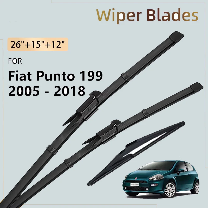 3X Front Rear Wiper Blades For Fiat Punto 199 Grande Punto MK3 2005 - 2018 2017 2014 2010 2006 Accessories Windshield Windscreen
3X Front Rear Wiper Blades For Fiat Punto 199 Grande Punto MK3 2005 - 2018 2017 2014 2010 2006 Accessories Windshield Windscreen