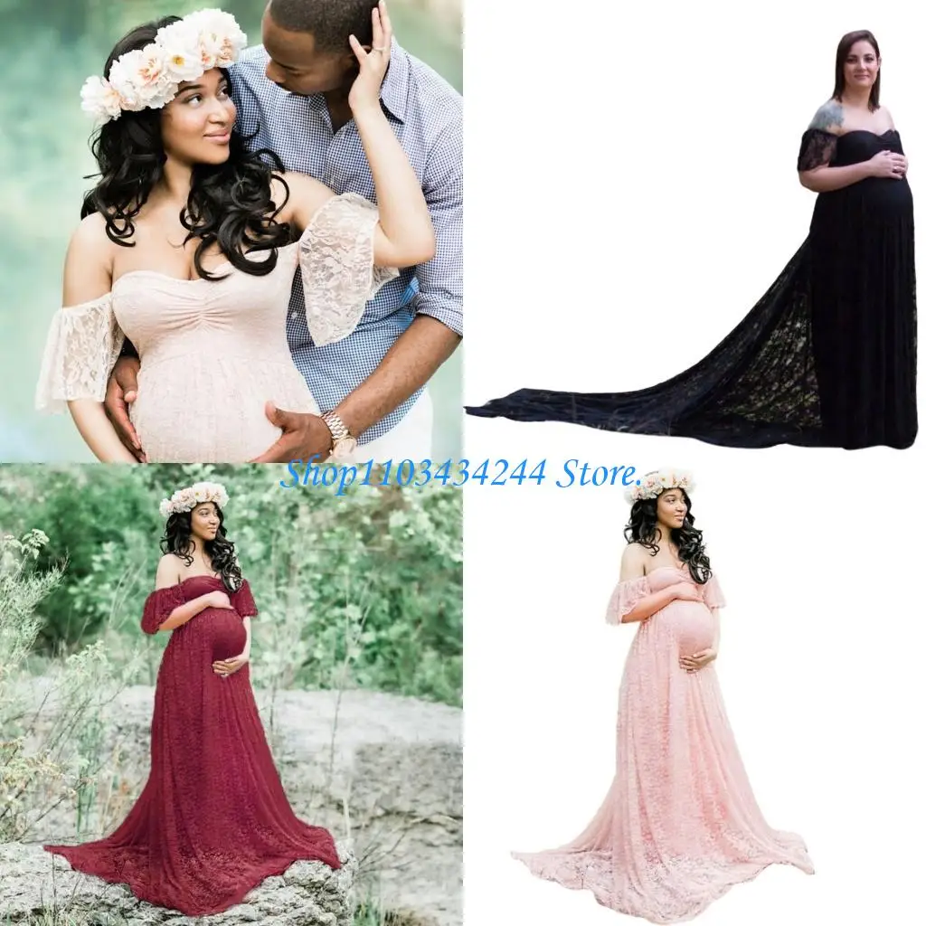 Elegant Lace Maternity Maxi Dress Feature Flowing Train for Pregnancy Comfort Formal Event and Summer Wear
Elegant Lace Maternity Maxi Dress Feature Flowing Train for Pregnancy Comfort Formal Event and Summer Wear