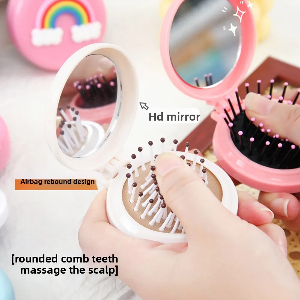 Cartoon patch folding air cushion comb portable mini airbag comb high value girl heart massage comb
Cartoon patch folding air cushion comb portable mini airbag comb high value girl heart massage comb