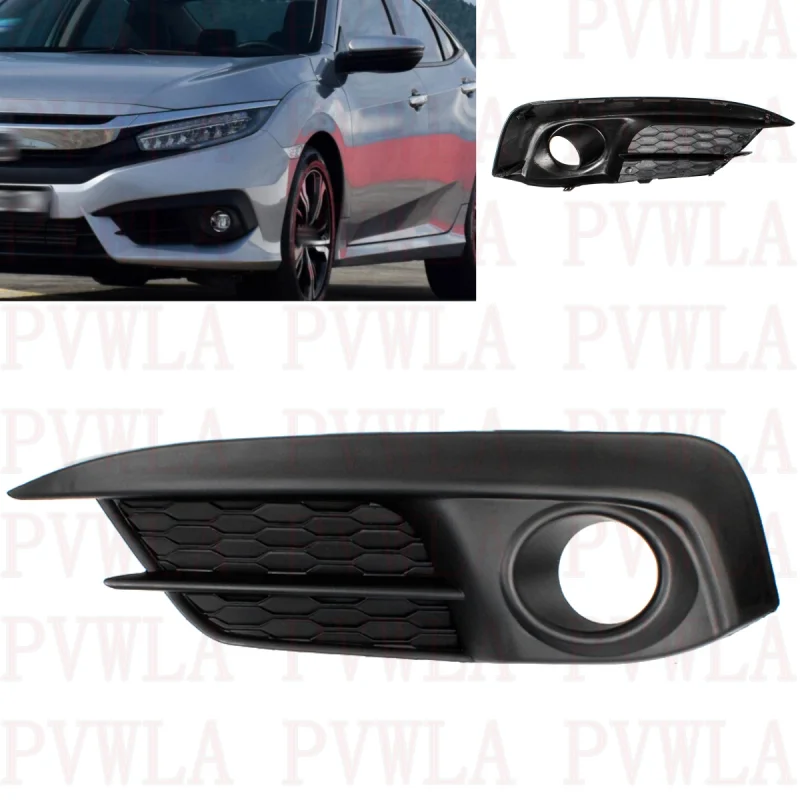 For Honda Civic 2016 2017 2018 Left Side Front Bumper Fog Lights Lamp Grille Cover
For Honda Civic 2016 2017 2018 Left Side Front Bumper Fog Lights Lamp Grille Cover