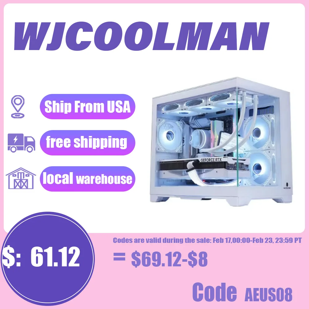 WJCOl'hyMAN-Étui en verre transparent Lone Kokor, version Guardian améliorée, 2 côtés, support ATX, conception à haut débit d'ai
WJCOl'hyMAN-Étui en verre transparent Lone Kokor, version Guardian améliorée, 2 côtés, support ATX, conception à haut débit d'ai