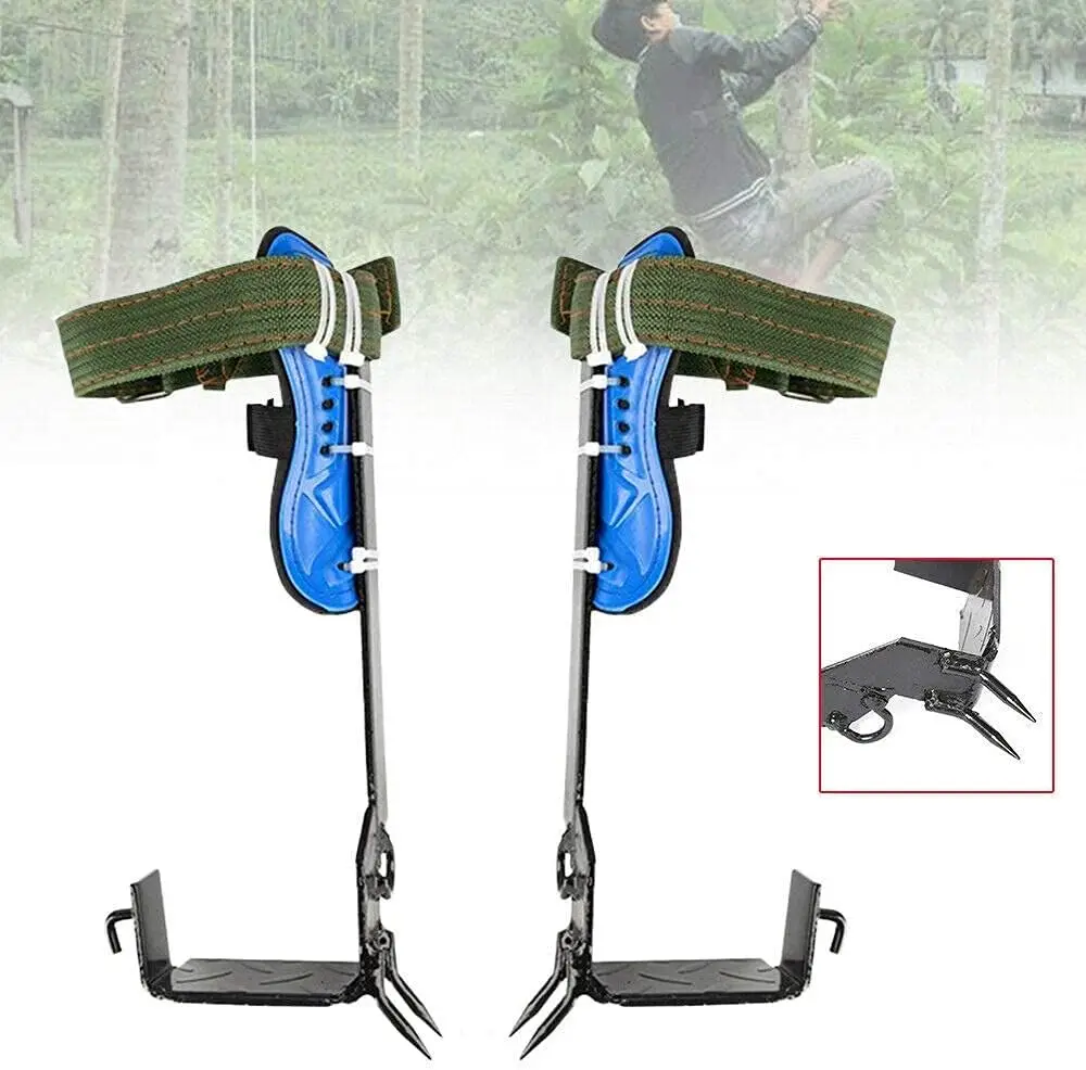 Tree Climbing Spikes High-carbon Steel Tool 2-Gear Set Adjustable Lanyard Rope Rescue Belt Non-Slip Pedal for Hunting Pick Fruit
Tree Climbing Spikes High-carbon Steel Tool 2-Gear Set Adjustable Lanyard Rope Rescue Belt Non-Slip Pedal for Hunting Pick Fruit