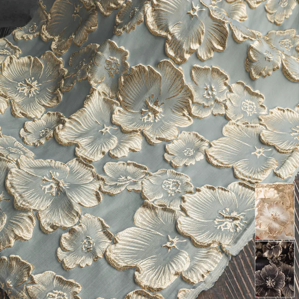 Ткань жаккардовая с золотым узором сливы, вышивка в стиле шинуазри, для чонсамов, штор, одежды, дизайнерских проектов, для пошива платьев и рукоделия
Ткань жаккардовая с золотым узором сливы, вышивка в стиле шинуазри, для чонсамов, штор, одежды, дизайнерских проектов, для пошива платьев и рукоделия