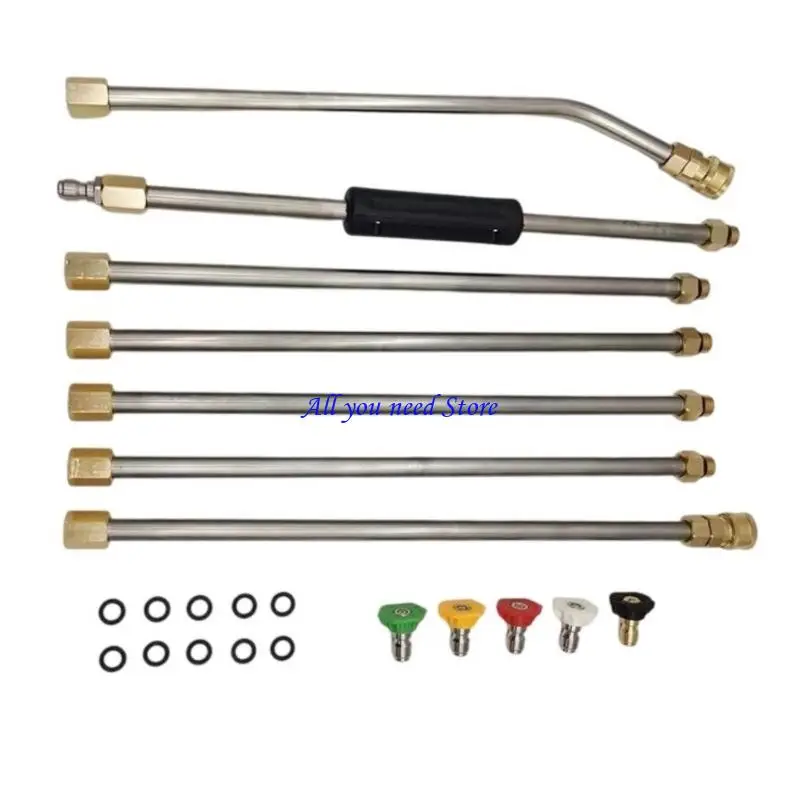 K9FB Pressure Washer Replacement Set Extension Wand Curved Rod and 5 Sprays Nozzle
K9FB Pressure Washer Replacement Set Extension Wand Curved Rod and 5 Sprays Nozzle