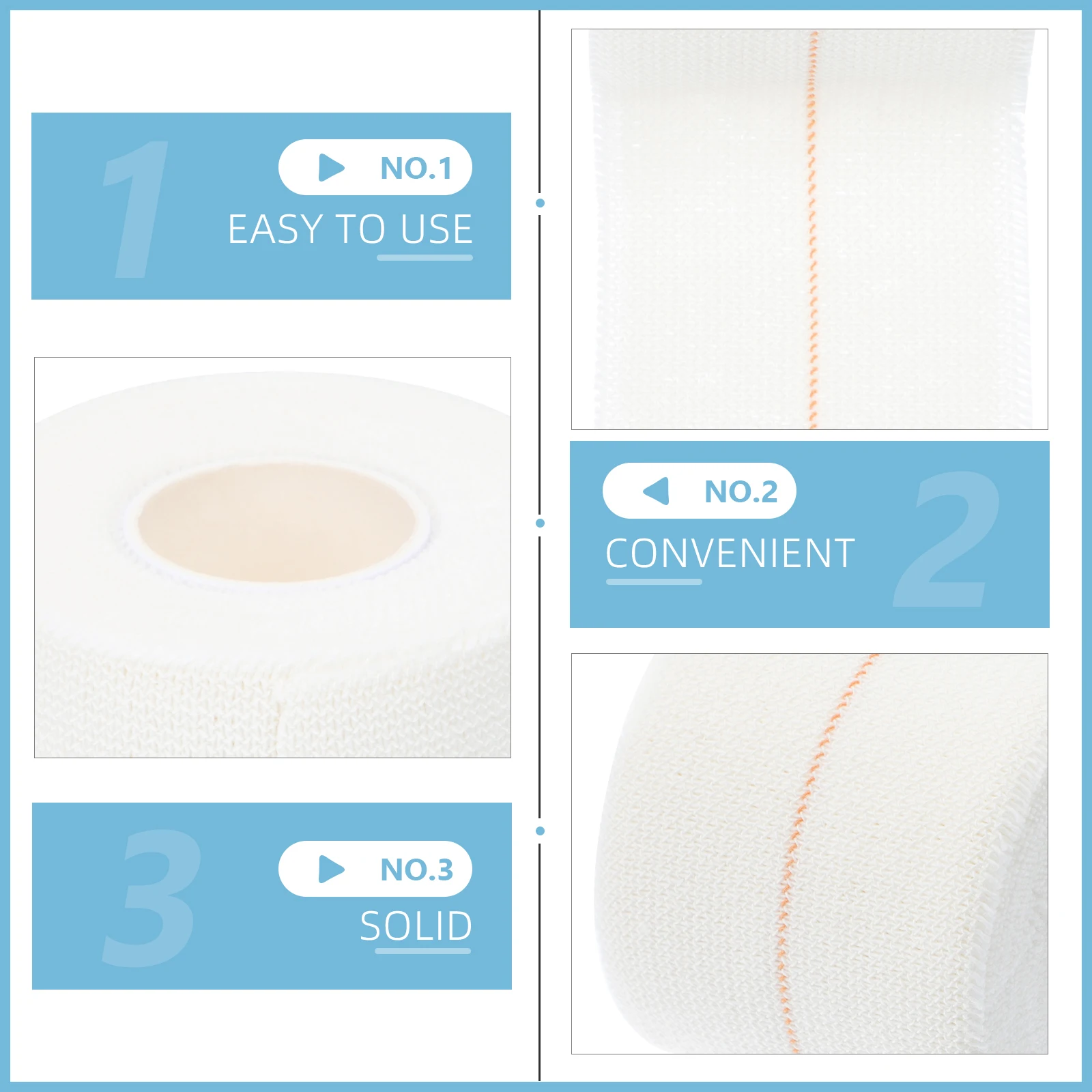 1 Roll Practical Convenient High Viscosity Cotton Sports Bandage Athletic Tape Postoperative Swelling Control First Aid
1 Roll Practical Convenient High Viscosity Cotton Sports Bandage Athletic Tape Postoperative Swelling Control First Aid