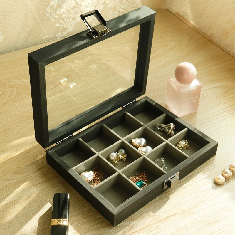 Solid Wood Jewelry Storage Box Vintage Luxury Jewelry Organizer Case Ring Earrings Display Boxes Multifunctional Storage Cases
Solid Wood Jewelry Storage Box Vintage Luxury Jewelry Organizer Case Ring Earrings Display Boxes Multifunctional Storage Cases