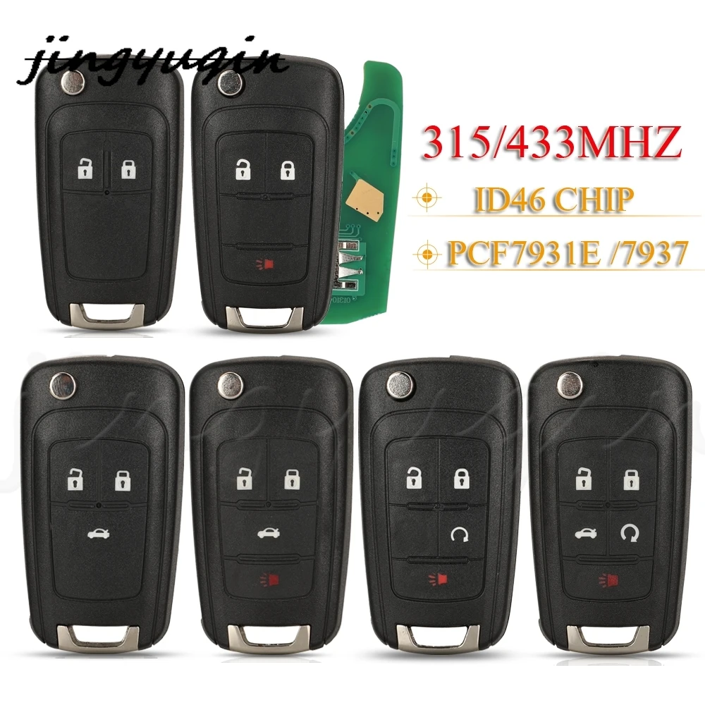 jingyuqin 315/433Mhz ID46 PCF7931E /7937 Car Remote Key For Chevrolet Cruze Aveo Epica Lova Camaro Impala Trax Orlando 2/3/4BTN
jingyuqin 315/433Mhz ID46 PCF7931E /7937 Car Remote Key For Chevrolet Cruze Aveo Epica Lova Camaro Impala Trax Orlando 2/3/4BTN