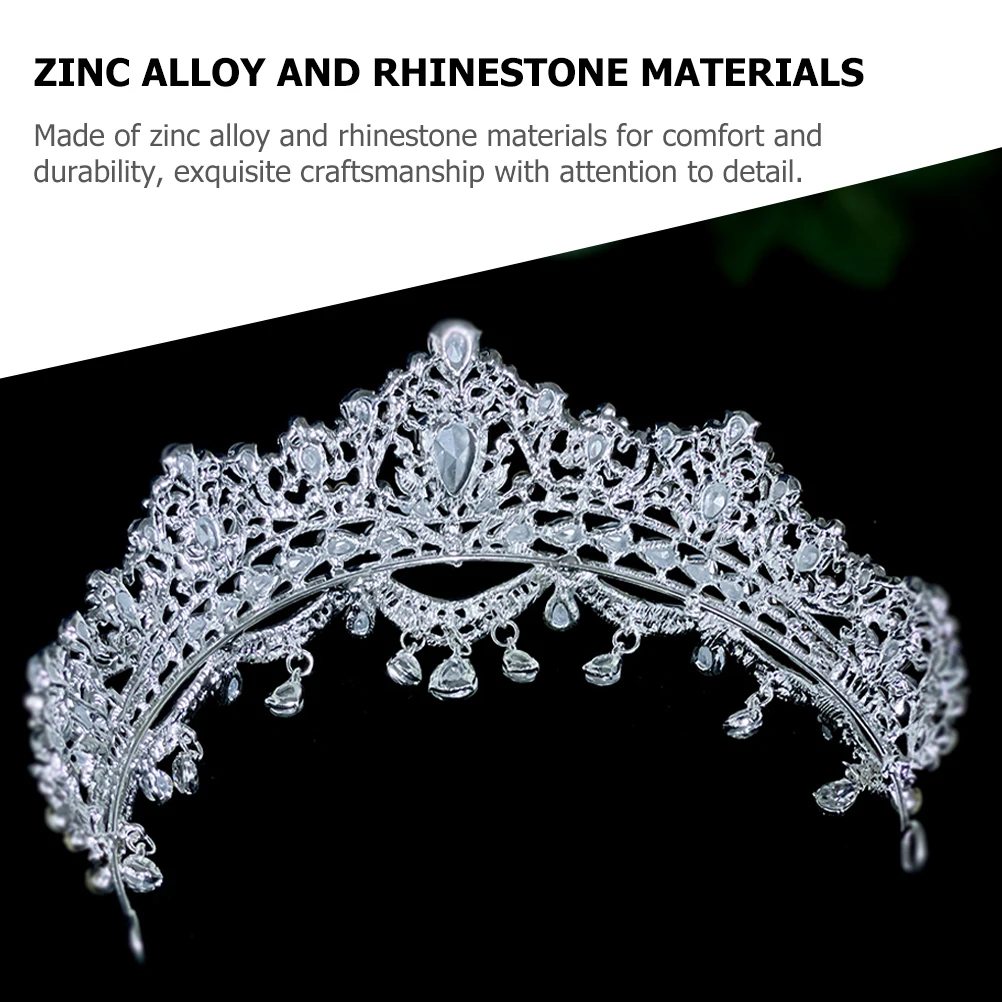 Rhinestone Crown Bridal Hair Accessories Women Wedding Birthday Tiaras Zinc Alloy Rhinestones Elegant Bridal Crown Pageant
Rhinestone Crown Bridal Hair Accessories Women Wedding Birthday Tiaras Zinc Alloy Rhinestones Elegant Bridal Crown Pageant