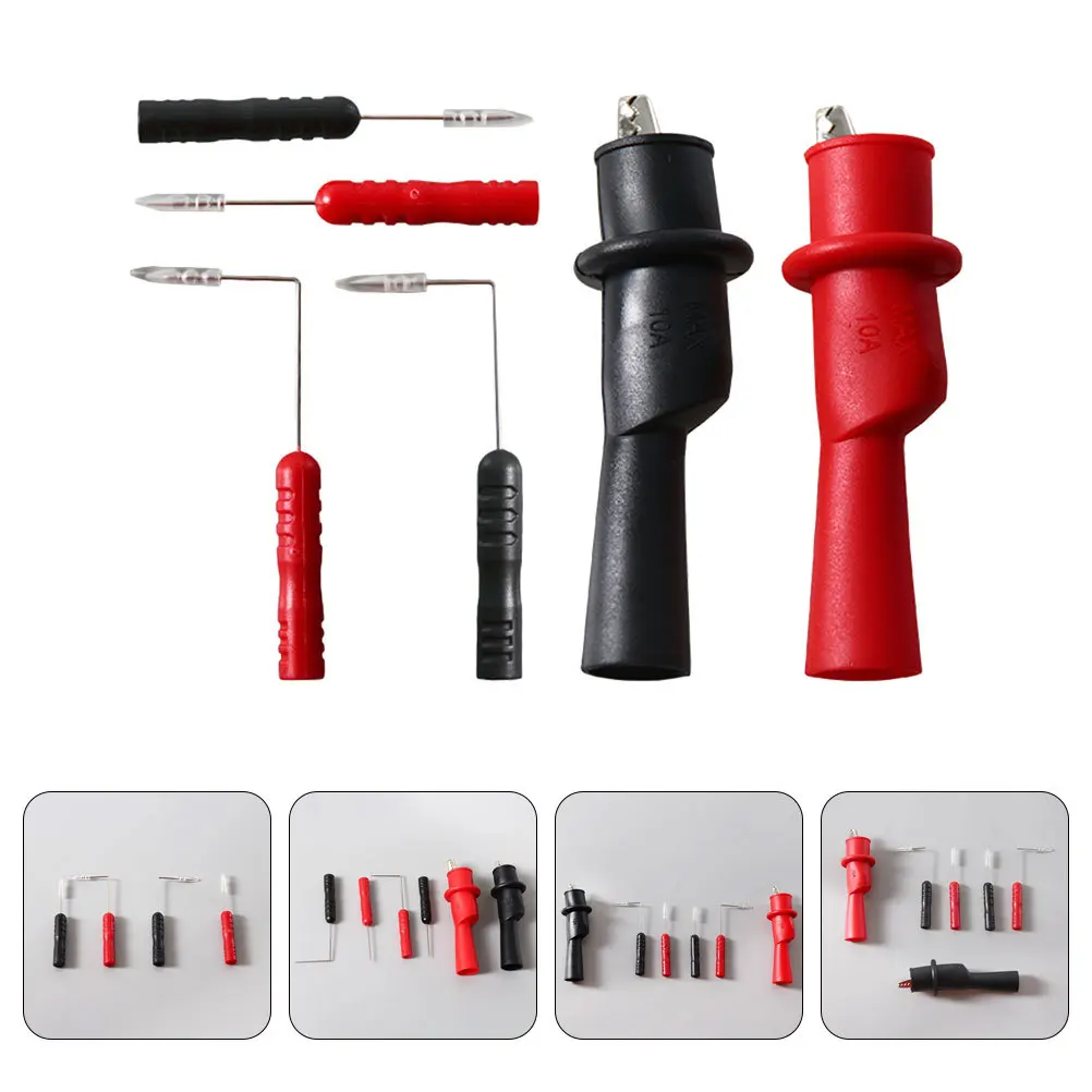 1Set Multimeter Test Probes Versatile Design Steel Rubber Compatible Various Multimeters Quick Problem Solving
1Set Multimeter Test Probes Versatile Design Steel Rubber Compatible Various Multimeters Quick Problem Solving