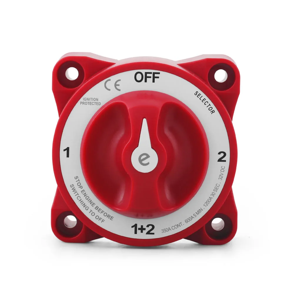 9001E 32V 350A Battery Disconnect Switch Selector 4 Position 3 Pins ON OFF for Marine Boat Truck RV
9001E 32V 350A Battery Disconnect Switch Selector 4 Position 3 Pins ON OFF for Marine Boat Truck RV