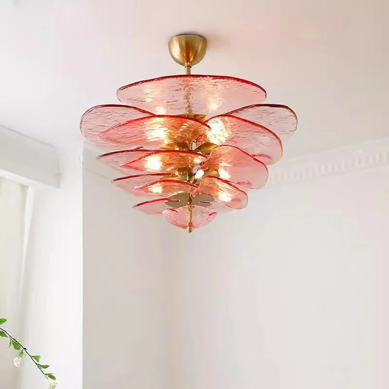 Colorized Glass Flower Petal Chandelier Bronze Metal for Dining Room Kitchen Table Hanging Lamp Home Decor Lighting Fixture
Colorized Glass Flower Petal Chandelier Bronze Metal for Dining Room Kitchen Table Hanging Lamp Home Decor Lighting Fixture