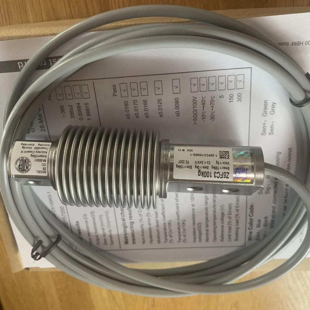 Brand New High Quality Z6FC3-100KG 200KG Stainless Steel Force Sensor Load Cell Original Bellows Design Bellows Original Product
Brand New High Quality Z6FC3-100KG 200KG Stainless Steel Force Sensor Load Cell Original Bellows Design Bellows Original Product