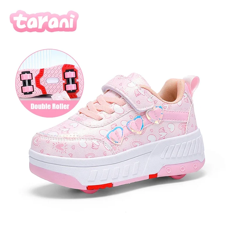 2026 Girls Adjustable Roller Skates Shoes With Love Print Children Fashion Casual Sports Sneakers Training Skate Shoes For Kids
2026 Girls Adjustable Roller Skates Shoes With Love Print Children Fashion Casual Sports Sneakers Training Skate Shoes For Kids