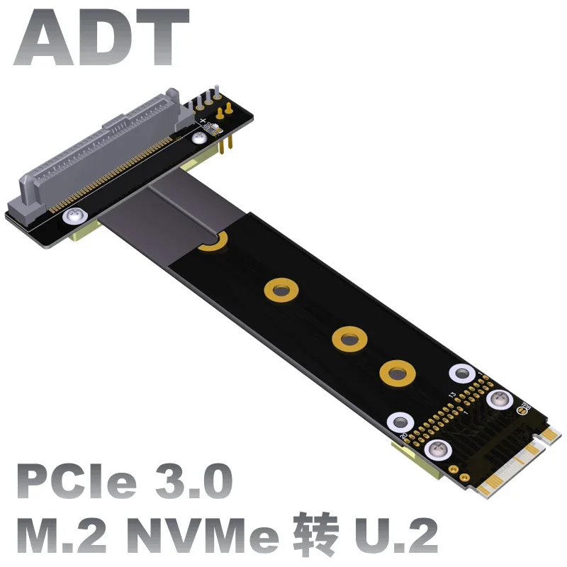 U.2 port to M.2 U2 PCI-E 3.0 SFF-8639 NVMe Solid State adapter Extended data cable
U.2 port to M.2 U2 PCI-E 3.0 SFF-8639 NVMe Solid State adapter Extended data cable