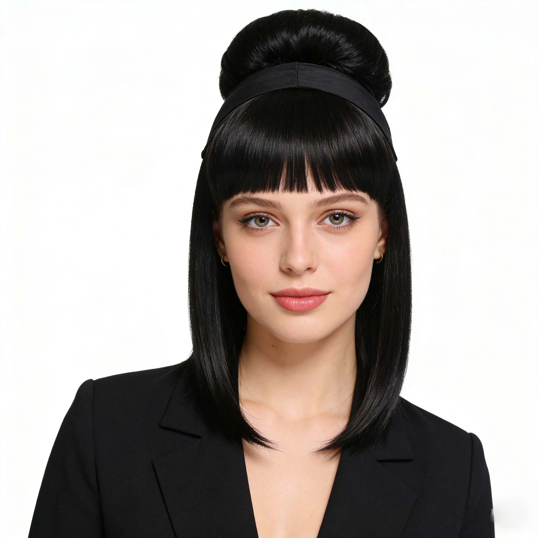 Women's Black Straight Synthetic Wigs with Bangs 18 Inch smooth Heat Resistant Wig for Gothic Style Cosplay Halloween Daily Wear
Women's Black Straight Synthetic Wigs with Bangs 18 Inch smooth Heat Resistant Wig for Gothic Style Cosplay Halloween Daily Wear