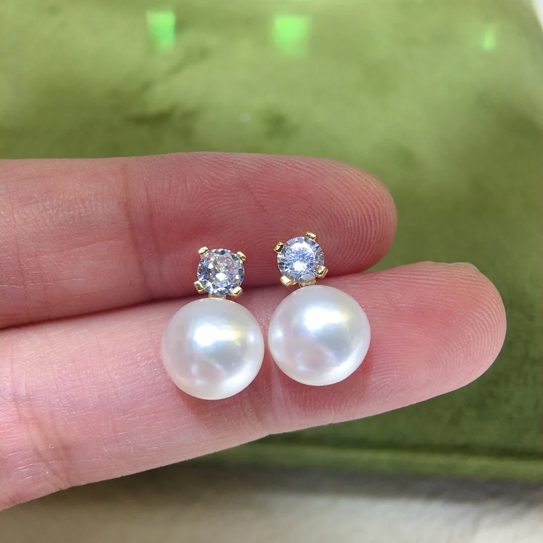 Gold-Plated Nest Pearl Earrings Natural Freshwater Pearl Women's 925 Sterling Silver Needle Backings Jewelry Accessory
Gold-Plated Nest Pearl Earrings Natural Freshwater Pearl Women's 925 Sterling Silver Needle Backings Jewelry Accessory