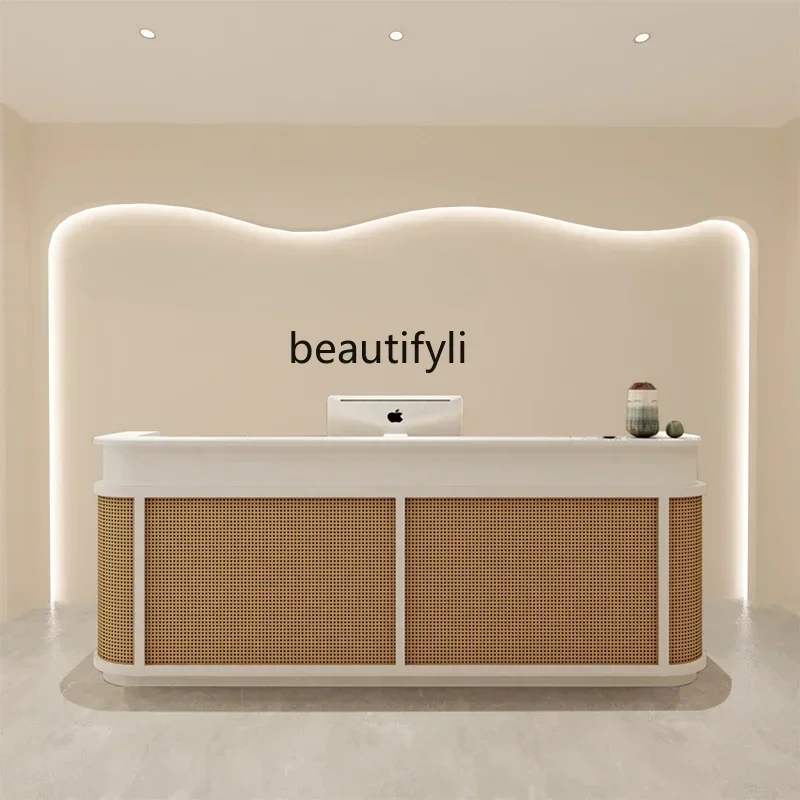 smt14 ss newYilifeng Clothing Store Bar Counter Cashier Shop Small Counter B & B Japanese and Korean Catering Rattan Front Desk
smt14 ss newYilifeng Clothing Store Bar Counter Cashier Shop Small Counter B & B Japanese and Korean Catering Rattan Front Desk