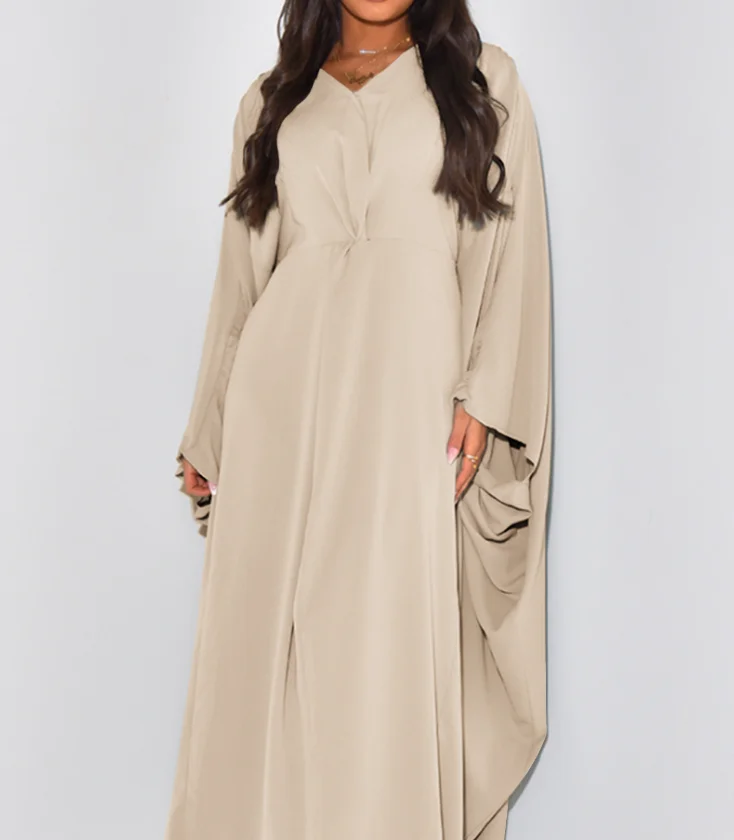 Women's Dress Fashion 2025 Spring Summer Casual Loose Temperament Elegant Solid Color Bat Sleeve Large Swing Dress
Women's Dress Fashion 2025 Spring Summer Casual Loose Temperament Elegant Solid Color Bat Sleeve Large Swing Dress