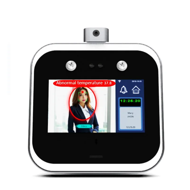 Biometric Face Recognition Access Control Non-Contact Body Temperature Sensor for Entrance Exit Facial Time Attendance Terminal
Biometric Face Recognition Access Control Non-Contact Body Temperature Sensor for Entrance Exit Facial Time Attendance Terminal