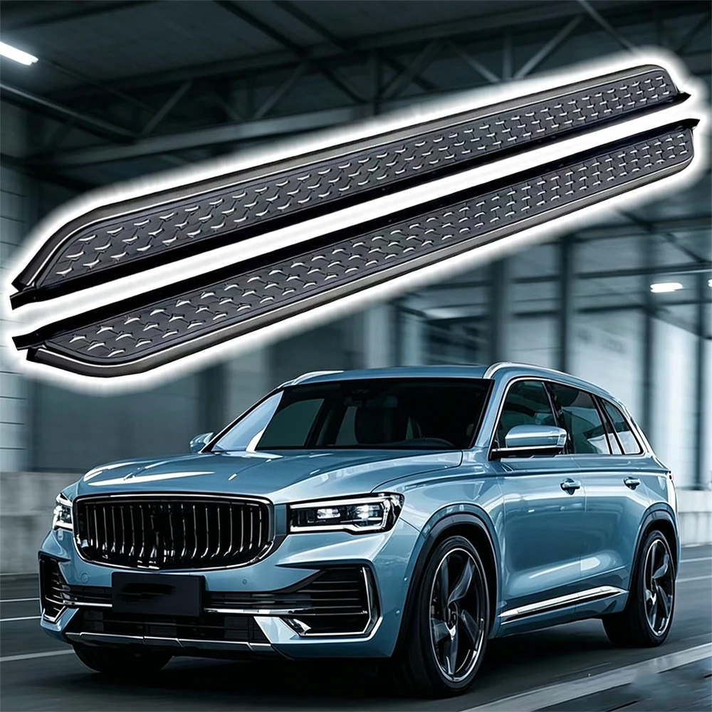 High Quality Aluminum Alloy Car Pedals Foot Steps for Geely Monjaro 2023-2026, Perfect Fit, Simple Bolt-On Installation
High Quality Aluminum Alloy Car Pedals Foot Steps for Geely Monjaro 2023-2026, Perfect Fit, Simple Bolt-On Installation