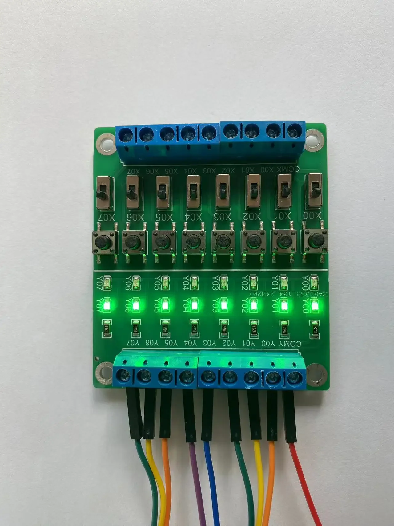 8 Ways PLC Debugging Board/simulation/testing/PLC Input/output Board/switch Signal/microcontroller Learning Module
8 Ways PLC Debugging Board/simulation/testing/PLC Input/output Board/switch Signal/microcontroller Learning Module