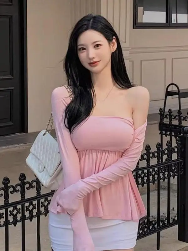 Dongda Gate New Style Sexy Pure Desire Long Sleeve Tight Fit Women's Two-Piece Set with Pad Chest Wrap Open Cardigan
Dongda Gate New Style Sexy Pure Desire Long Sleeve Tight Fit Women's Two-Piece Set with Pad Chest Wrap Open Cardigan
