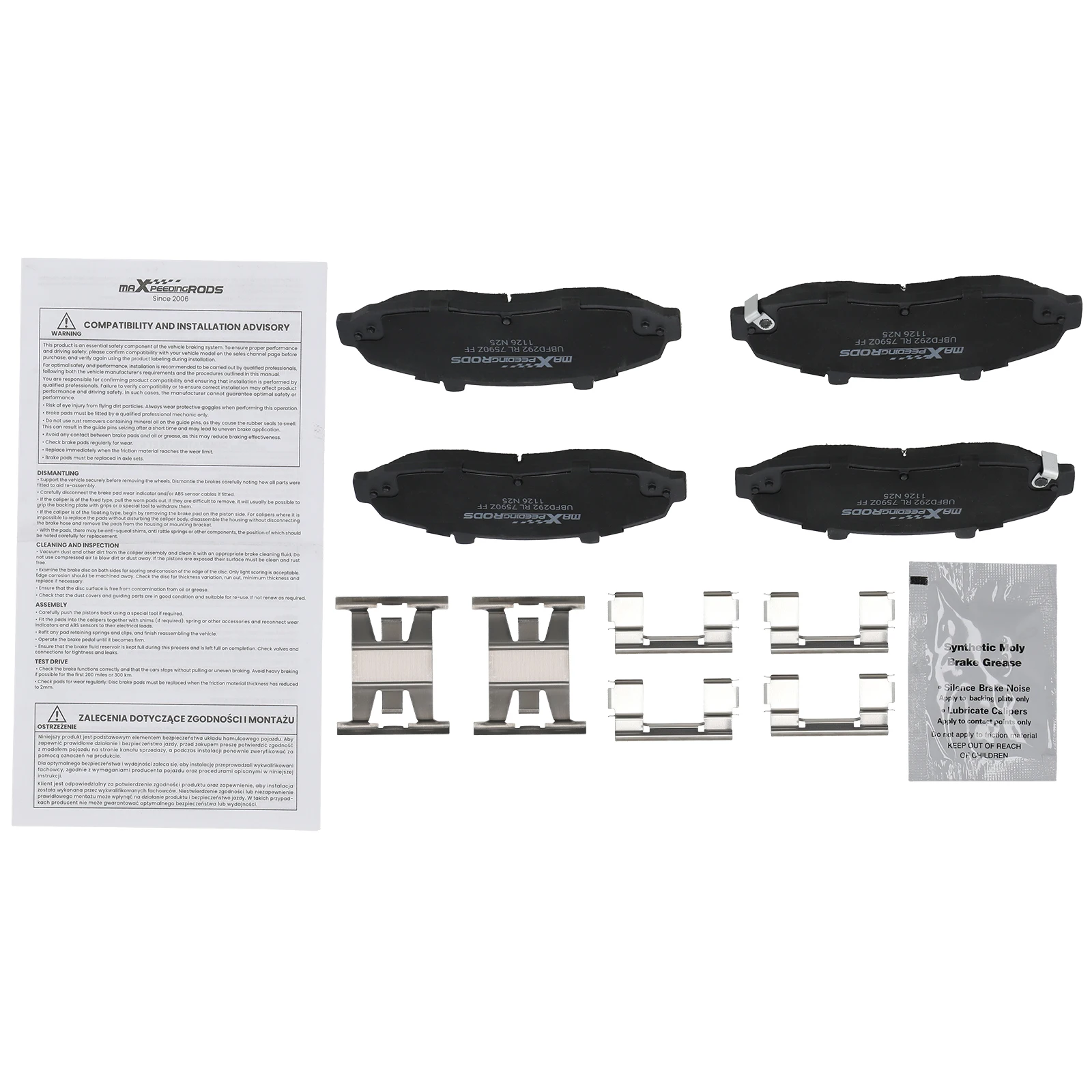 Front L&R Ceramic Brake Pads Kit for Lincoln Blackwood 2002 P-679 P679 D679
Front L&R Ceramic Brake Pads Kit for Lincoln Blackwood 2002 P-679 P679 D679