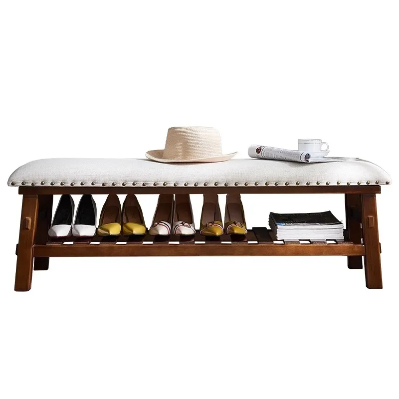 Solid wood shoe change stool, seated shoe rack at the door of the home, shoe stool sho cabinet European simple modern stool
Solid wood shoe change stool, seated shoe rack at the door of the home, shoe stool sho cabinet European simple modern stool