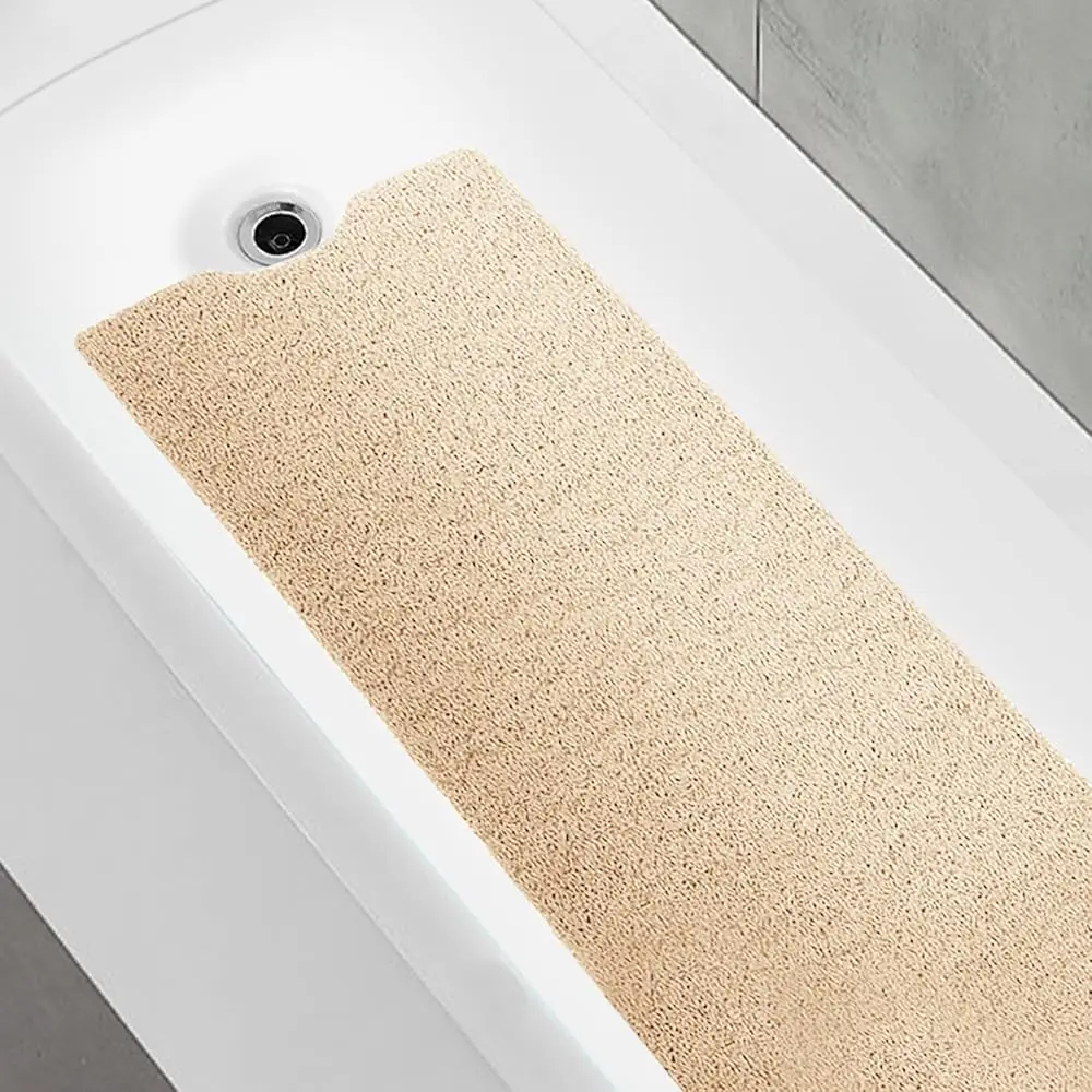 Bathtub Mat Non Slip Shower Soft PVC Loofah Bath Tub Mats for Bathroom 16''x40'', Beige
Bathtub Mat Non Slip Shower Soft PVC Loofah Bath Tub Mats for Bathroom 16''x40'', Beige