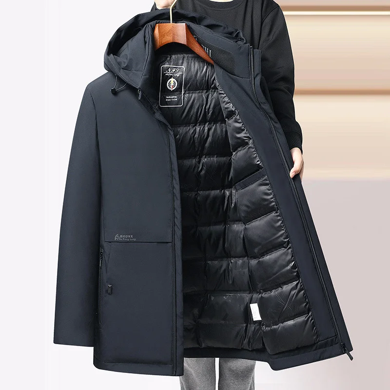 2024 Winter Men's Parka Thicken Warm Jacket Male Hooded Down Parkas Fashion Zipper Pockets Windbreaker Coats
2024 Winter Men's Parka Thicken Warm Jacket Male Hooded Down Parkas Fashion Zipper Pockets Windbreaker Coats