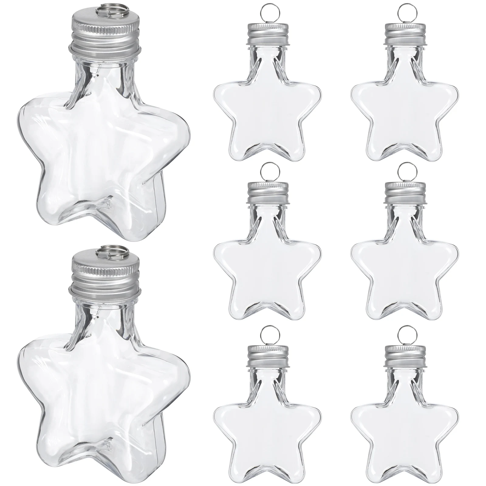 20pcs Star Shaped Hanging Fillable Ornaments Empty Plastic Baubles For Diy Crafts Christmas Decorations Clear Reusable Bottles
20pcs Star Shaped Hanging Fillable Ornaments Empty Plastic Baubles For Diy Crafts Christmas Decorations Clear Reusable Bottles