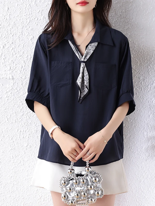 Ele ort Sve Ne awl Women's irt Summer New Sle Design Sense Faionable Transparent Viscose Top
Ele ort Sve Ne awl Women's irt Summer New Sle Design Sense Faionable Transparent Viscose Top