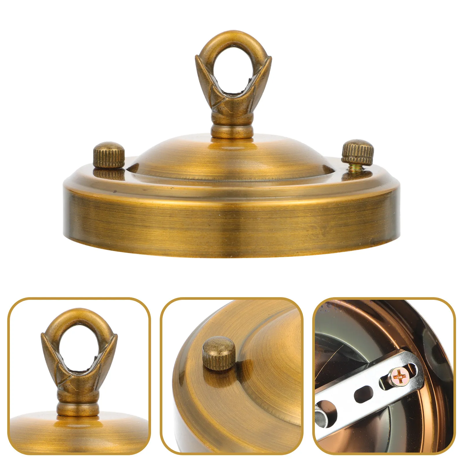 Sturdy Ceiling Lamp Base Iron Retro Style Chandelier Canopy Easy Assemble Decorative Ceiling Cover Plate for Corridors Bars
Sturdy Ceiling Lamp Base Iron Retro Style Chandelier Canopy Easy Assemble Decorative Ceiling Cover Plate for Corridors Bars