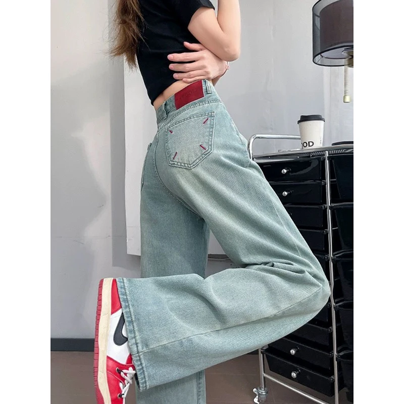 Y2K High Waist Jeans Women Korean High Street Casual Wide Leg Trousers Summer Fashion Embroidery Baggy Straight Leg Denim Pants
Y2K High Waist Jeans Women Korean High Street Casual Wide Leg Trousers Summer Fashion Embroidery Baggy Straight Leg Denim Pants