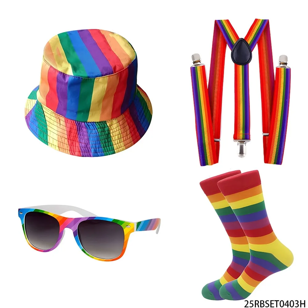 Набор из четырех предметов PESENAR Proud Moon Rainbow (рыбацкая шляпа, ремешок, солнцезащитные очки, чулки)
Набор из четырех предметов PESENAR Proud Moon Rainbow (рыбацкая шляпа, ремешок, солнцезащитные очки, чулки)