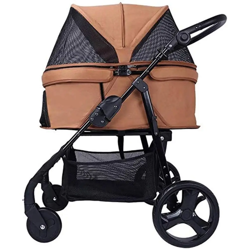 Трехколесная коляска для собак с большой корзиной для хранения, прочный стальной каркас, вместимость до 30 кг, коричневая
Трехколесная коляска для собак с большой корзиной для хранения, прочный стальной каркас, вместимость до 30 кг, коричневая