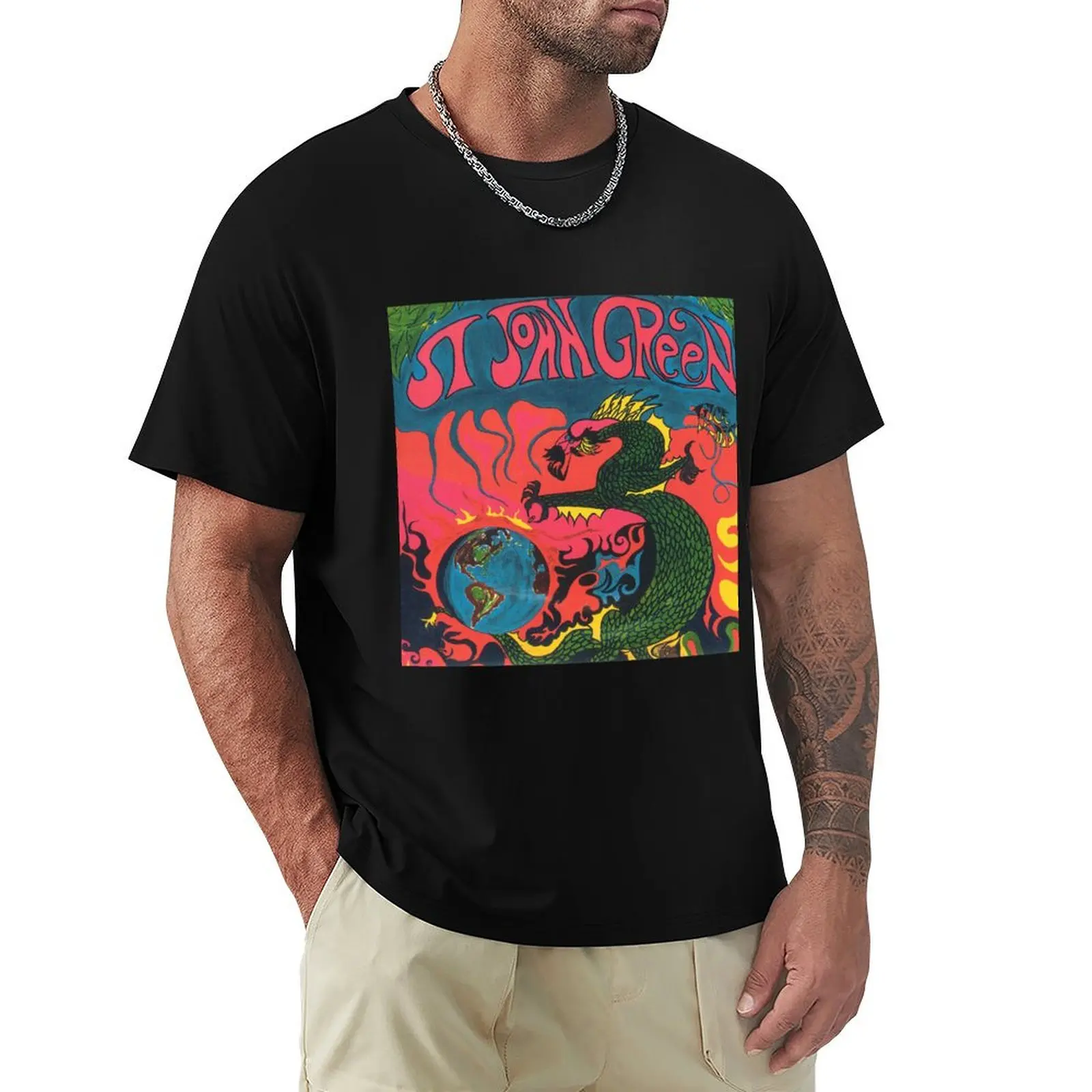 St John Green 1970's Psychedelic Rock T-Shirt T-Shirt rapper graphic tees cheap stuff T-shirt men 
St John Green 1970's Psychedelic Rock T-Shirt T-Shirt rapper graphic tees cheap stuff T-shirt men