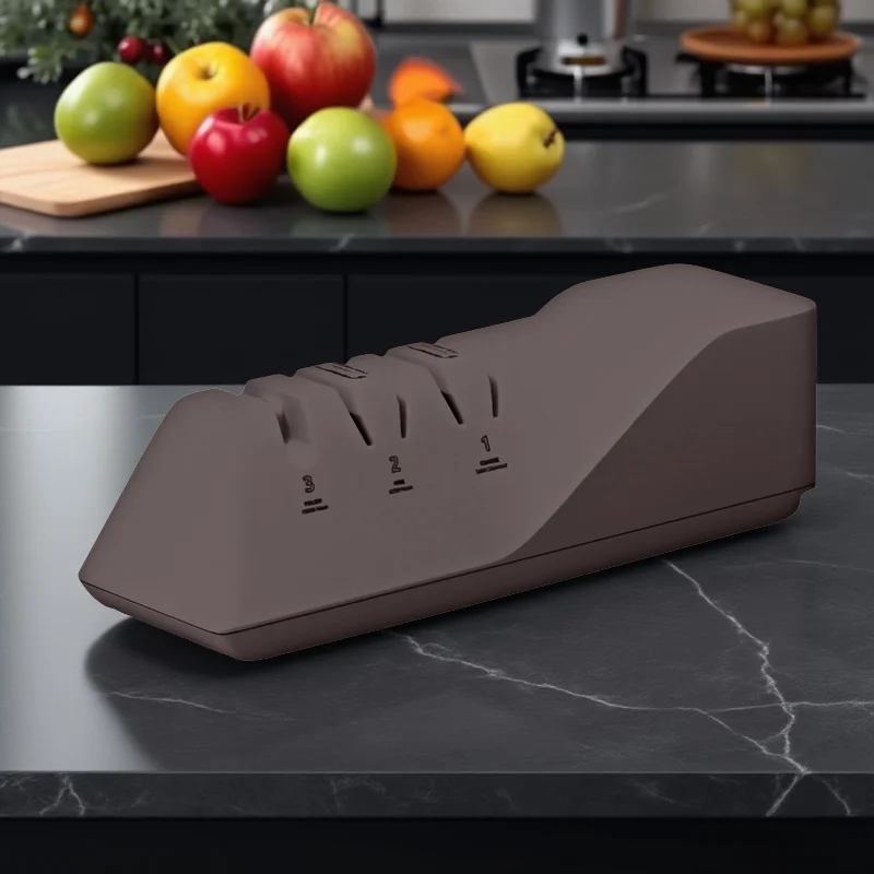 Electric Knife Sharpener High Speed Three-stage 360/600/1000# Diamond Grinding Kitchen Sharpening System Anti Slip Base Secure
Electric Knife Sharpener High Speed Three-stage 360/600/1000# Diamond Grinding Kitchen Sharpening System Anti Slip Base Secure