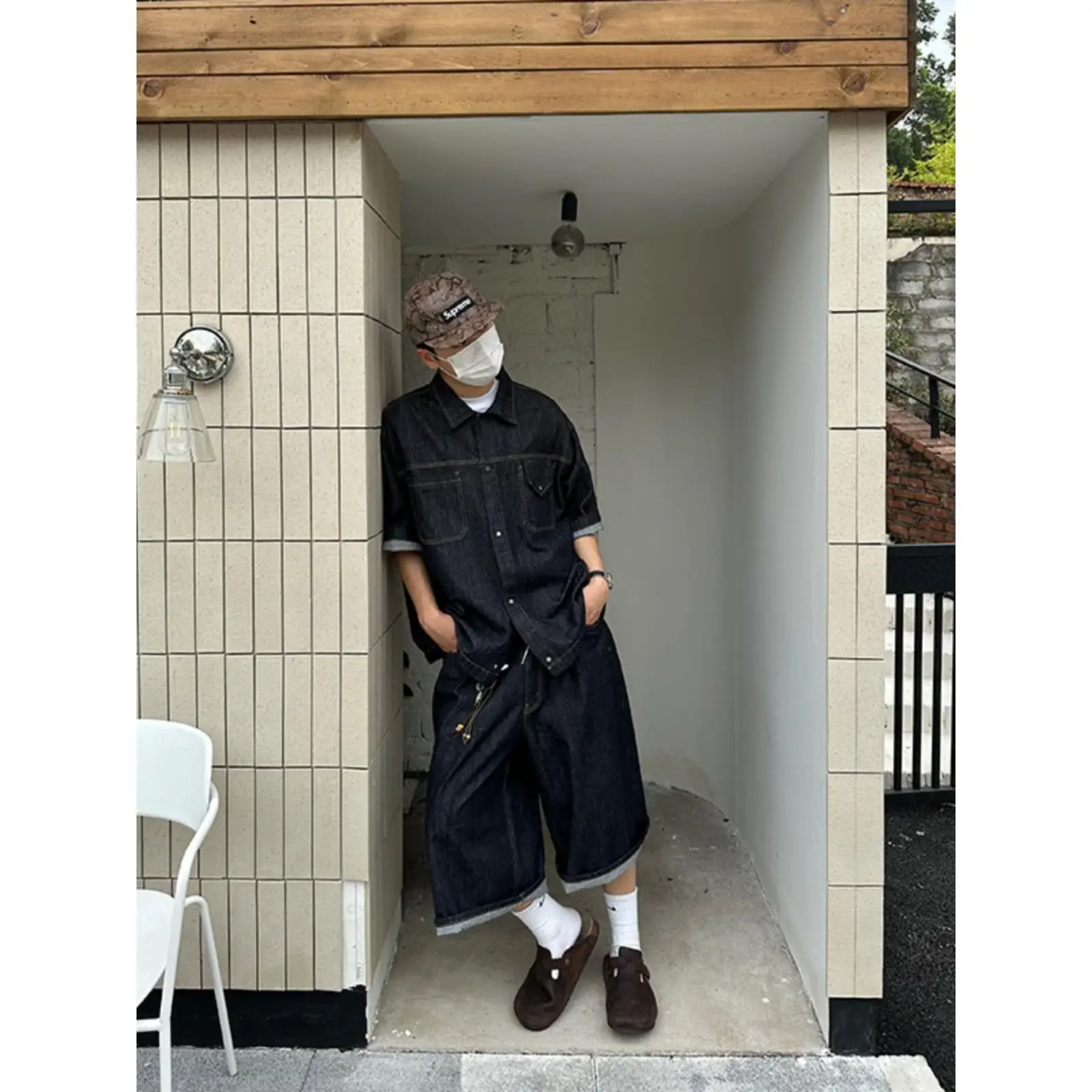 Summer Washed Vintage Deep Blue Short Sleeve Loose Fit Men's Denim Shirt Versatile American Trendy Brand Casual Shirt
Summer Washed Vintage Deep Blue Short Sleeve Loose Fit Men's Denim Shirt Versatile American Trendy Brand Casual Shirt