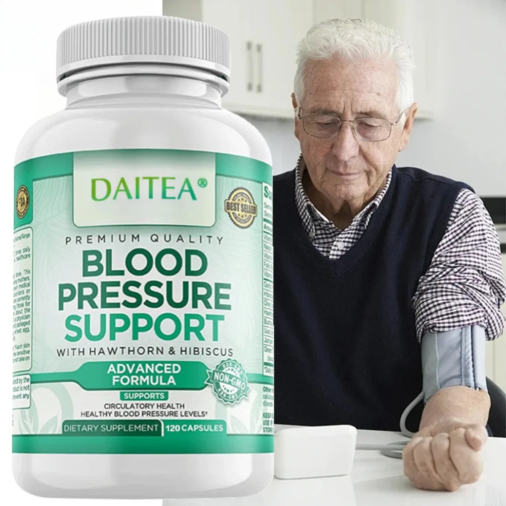 Blood Pressure Support - with Hawthorn, Hibiscus & Garlic, Support Blood Flow, Digestive, Immune System, Improve Heart
Blood Pressure Support - with Hawthorn, Hibiscus & Garlic, Support Blood Flow, Digestive, Immune System, Improve Heart