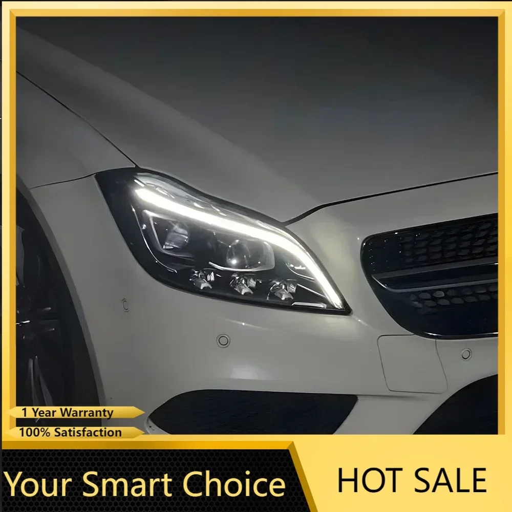 Автомобильные фары Plug and Play для Benz CLS 2012-2017 W218 C218, светодиодные автомобильные фары в сборе, обновленный аксессуар с двумя линзами проектора
Автомобильные фары Plug and Play для Benz CLS 2012-2017 W218 C218, светодиодные автомобильные фары в сборе, обновленный аксессуар с двумя линзами проектора