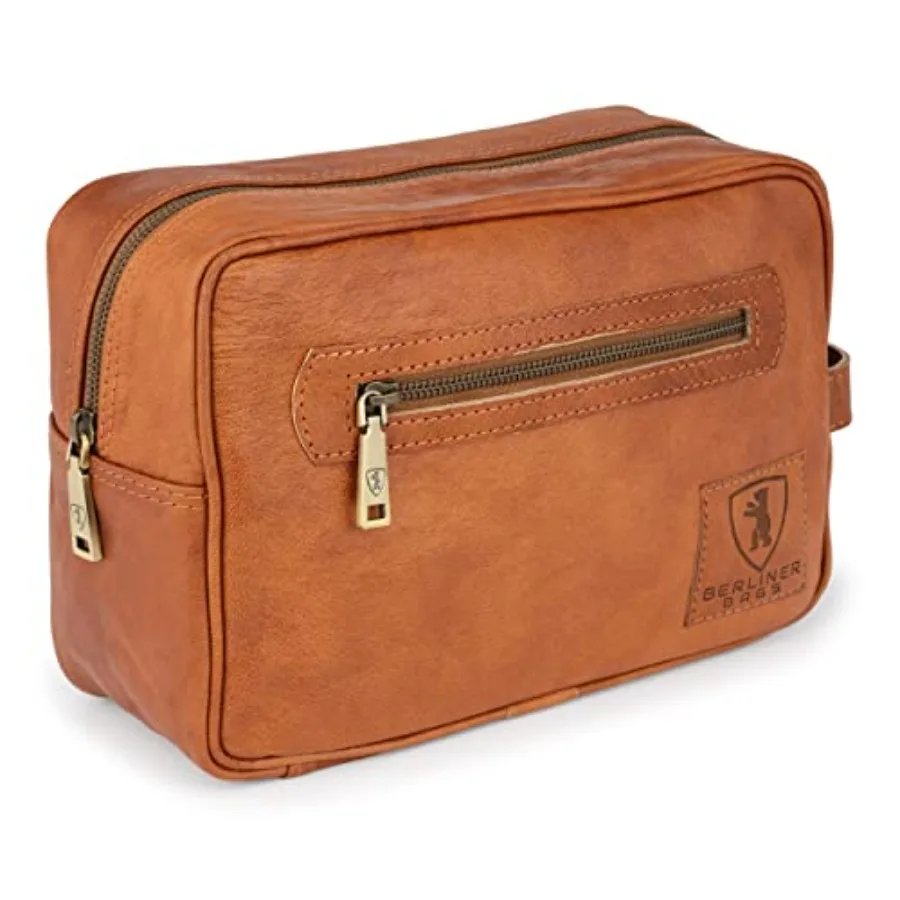 Vintage Genuine Leather Toiletry Bag Paul, Large Capacity Cosmetics Bag for Men and Women for Travel - Brown
Vintage Genuine Leather Toiletry Bag Paul, Large Capacity Cosmetics Bag for Men and Women for Travel - Brown