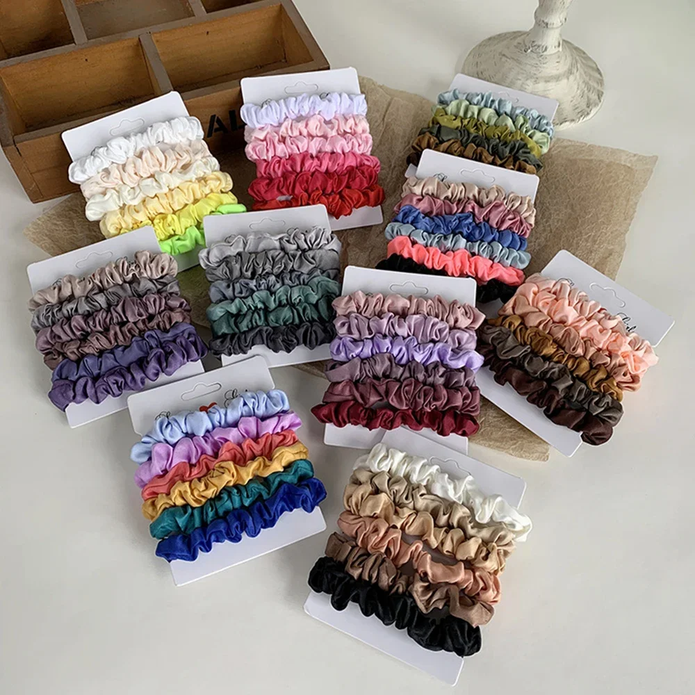 6Pcs/Set Matte Small Intestine Hair Ring Silky Satin Hair Scrunchies Simple Versatile Ponytail Holder Sweet Solid Color Headwear
6Pcs/Set Matte Small Intestine Hair Ring Silky Satin Hair Scrunchies Simple Versatile Ponytail Holder Sweet Solid Color Headwear