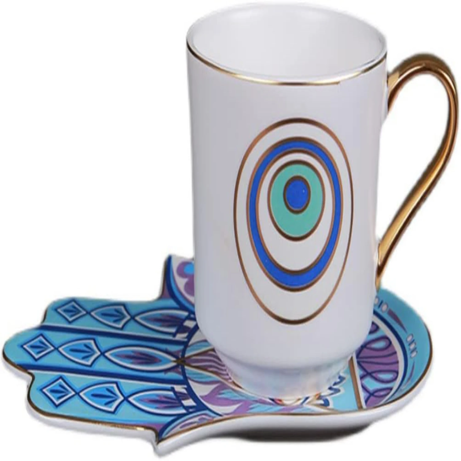 coffee break with a touch of elegance and protection with this beautiful blue ceramic tea cups and saucers set. The stylish desi
coffee break with a touch of elegance and protection with this beautiful blue ceramic tea cups and saucers set. The stylish desi