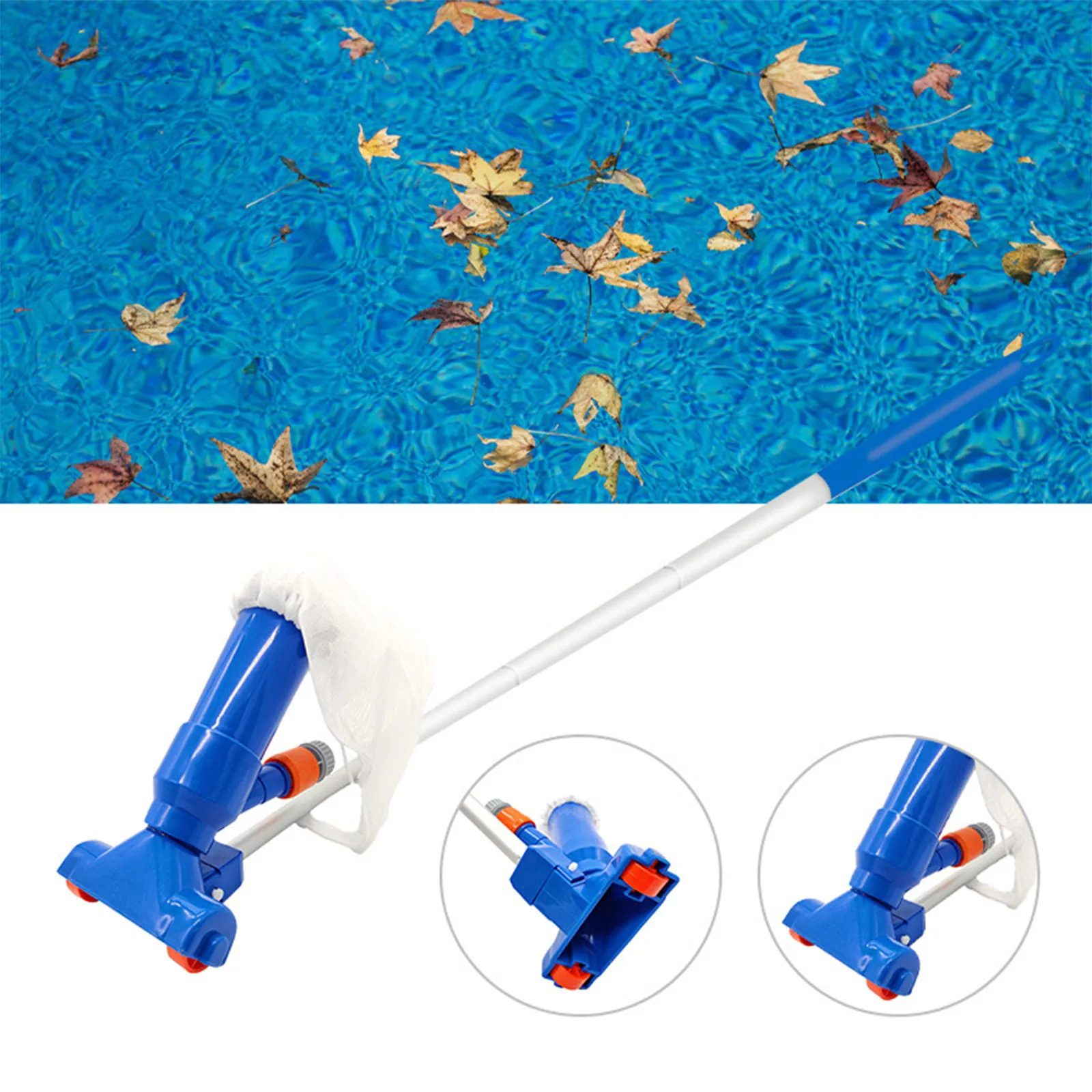 Portable Swimming Pool Cleaning Tool Kit with Pool Skimmer Net Bag Reinforced Suction Head for Above Ground Pool Pond Hot Tub
Portable Swimming Pool Cleaning Tool Kit with Pool Skimmer Net Bag Reinforced Suction Head for Above Ground Pool Pond Hot Tub