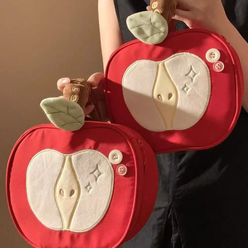 Multifunctional Portable Fruit Makeup Bag Velvet Cartoon Storage Bag Red Handle Cute Handbag Data Cable Storage
Multifunctional Portable Fruit Makeup Bag Velvet Cartoon Storage Bag Red Handle Cute Handbag Data Cable Storage