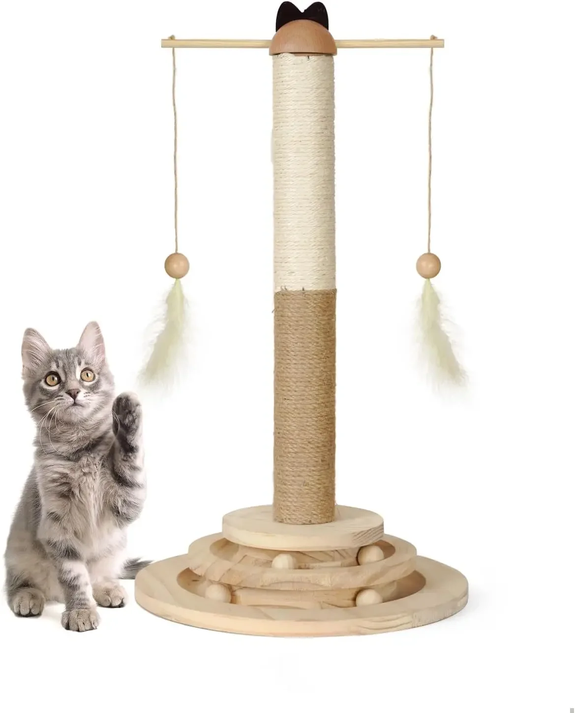 Скретч Yokee Cat, веревка из натурального сизаля и прочное основание, многофункциональная, подходит для всех пород, 12,6 x 12,6 x 22 дюйма
Скретч Yokee Cat, веревка из натурального сизаля и прочное основание, многофункциональная, подходит для всех пород, 12,6 x 12,6 x 22 дюйма